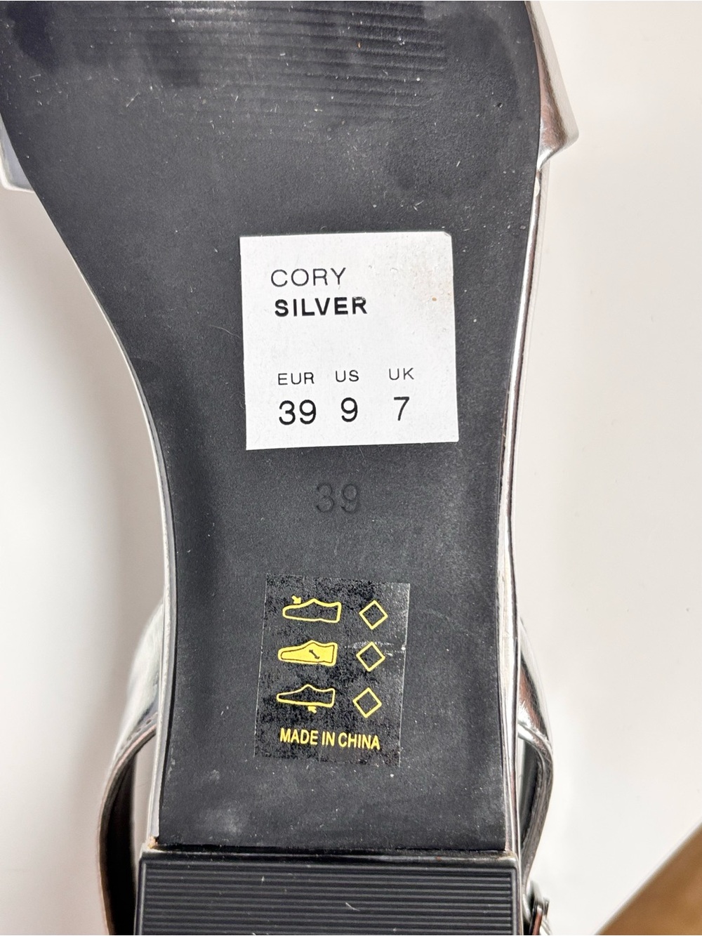 Silver Pointed-Toe Slingback Mules - Picture 2 of 7